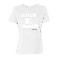Thumbnail for Dear Black Girl Typeset Bold Tee – Confidence and Empowerment Inspirational Messaging- White