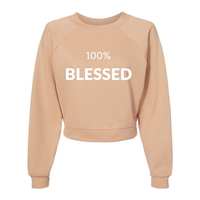 Thumbnail for Blessed Pullover Fleece Mid Length  Peach