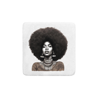 Thumbnail for Chocolate Cutie  Real Stone Coasters Carrera White, Thasos, Travertine - Plant Based Hair Care for Natural Hair
