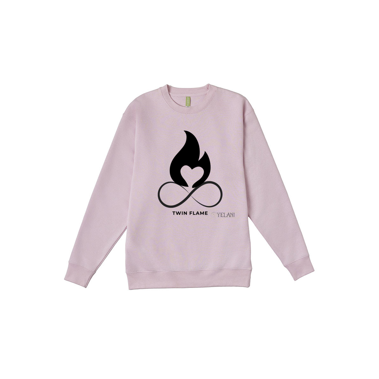 Premium Twin Flame sweatshirt for spiritual awakening and love, crewneck- Pink