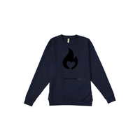 Thumbnail for Premium Twin Flame sweatshirt for spiritual awakening and love, crewneck- Navy