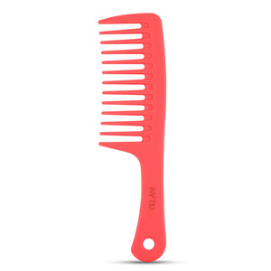 detangling wide tooth comb orange natural hair detangler detangle