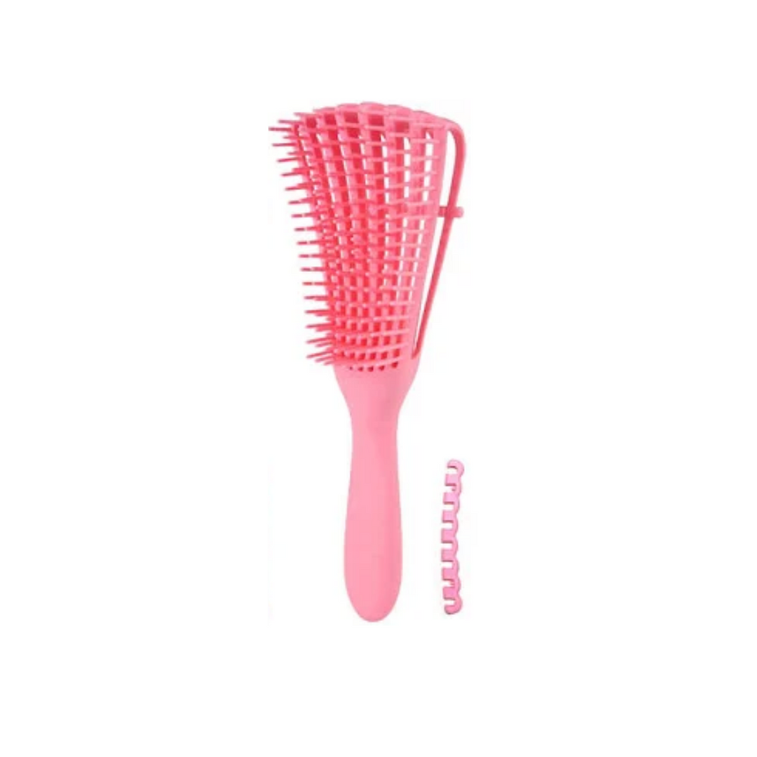 pink detangle brush black hair care natural